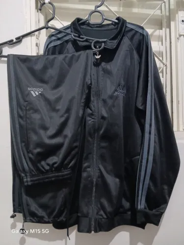 Conjunto Esportivo Masculino Adidas Preto Cinza | Calça + Blusa | P M G GG