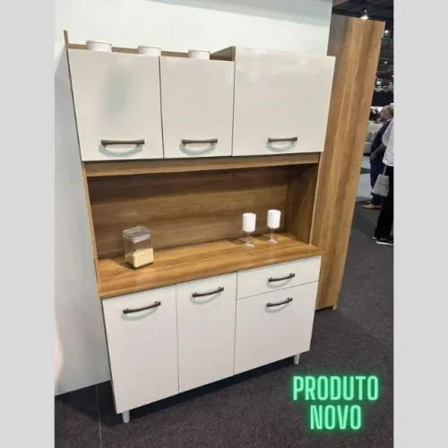 Armário de Cozinha Kit 6 Portas 1 Gaveta (Novo) Entrega Grátis! 