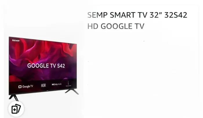 Smart TV Semp 32 polegadas modelo 2026