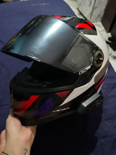 Capacete LS2 F358 STARWAR VERMELHO.