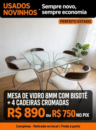 Mesa de vidro