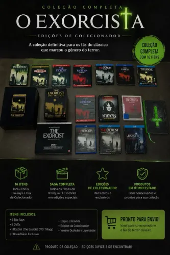 O Exorcista Coleção DVD - BOX - SteelBook - Digipack - Digibook