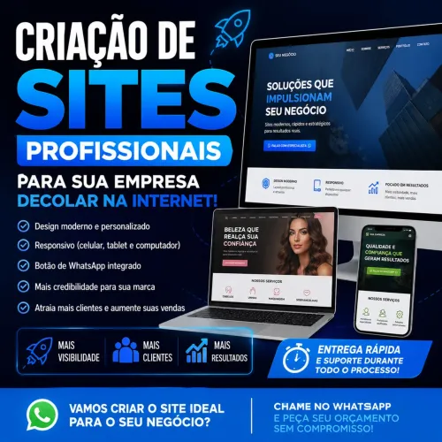 Criação de Sites Profissionais para Empresas e Negócios 