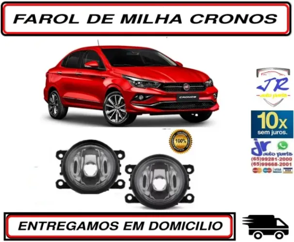 Par Farol de Milha Fiat Cronos 2018