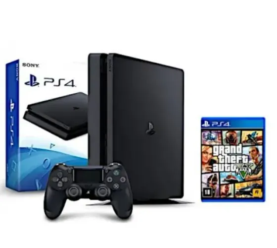 Playstation 4 Slim - 1 TERA + GTA V 