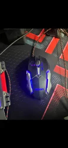 Mouse Gamer Exbom com led barato pra vender hoje