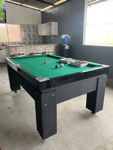 Mesa de Bilhar Sinuca com fichas para Bar, Barbearia e comércios