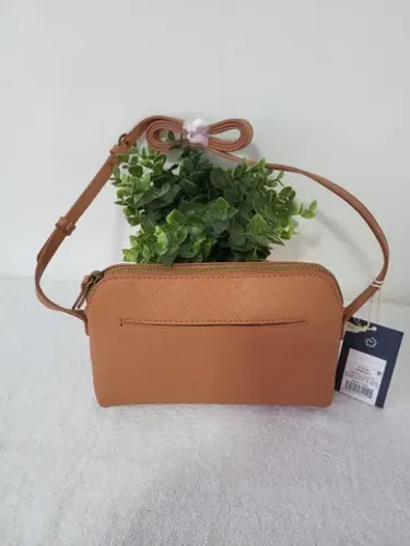 Bolsa tiracolo - Linha Universal Castanho Claro