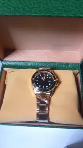 Relógio Masculino Quartz Fundo Azul