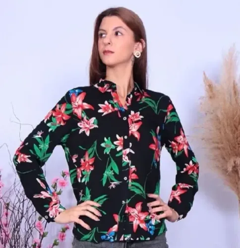 Camisa Floral Feminina ( G ) Nova