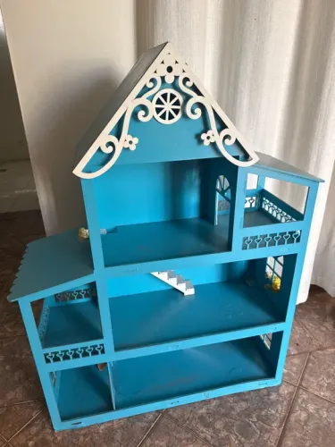 Casa de Bonecas Azul - Divertida e Completa!