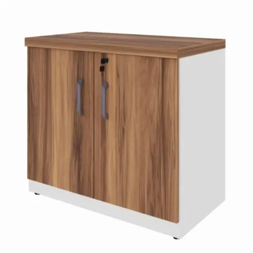Armário Baixo Para Escritório Duas Portas Design Moderno E Estrutura Reforçada 34311