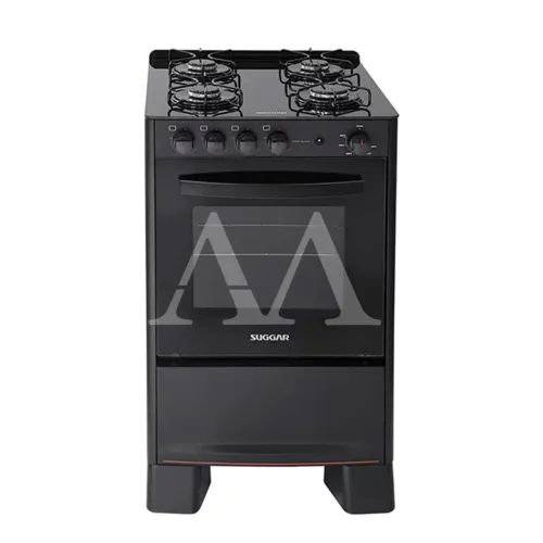 Fogão 4B suggar piso cook glass mesa vidro preto