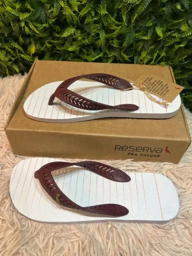 Chinelo Reserva Trancoso Listras Bordo - Aceito Cartão