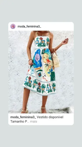 Vestido Floral - Tamanho P