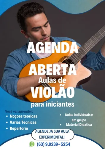 Aulas de Violão para iniciantes - Região de Taquaralto