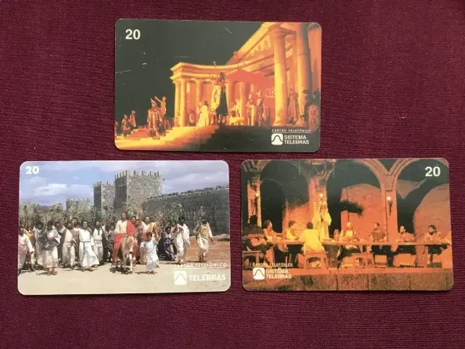 3 Cartões Telefônicos Série Nova Jerusalém