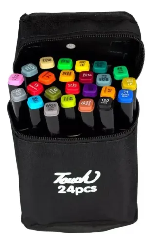 Kit Canetinhas Coloridas com 24 Cores Vibrantes