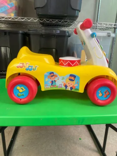 Andador Carrinho Infantil Amarelo com Xilofone e Tambor