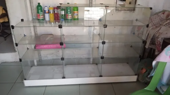 Balcão Expositor de Vidro