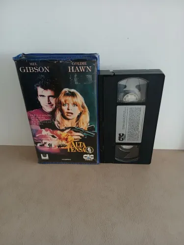 Fita VHS Alta Tensão com Mel Gibson e Goldie Hawn