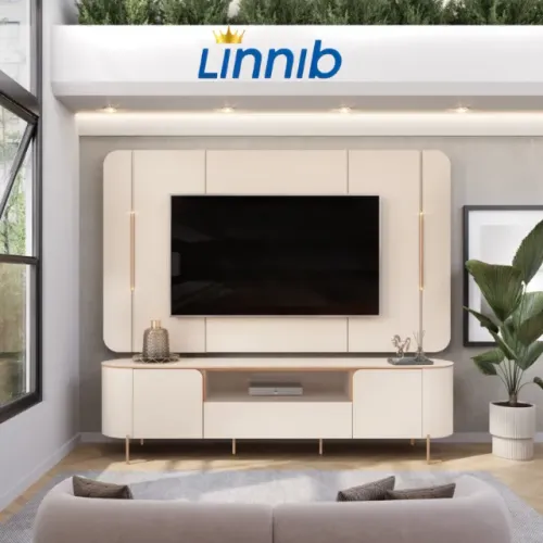 BANCADA + PAINEL PARA TV's ATÉ 75'' 100%MDF PAGA SÓ NA ENTREGA CORRA PRA @LINNIBMÓVEIS