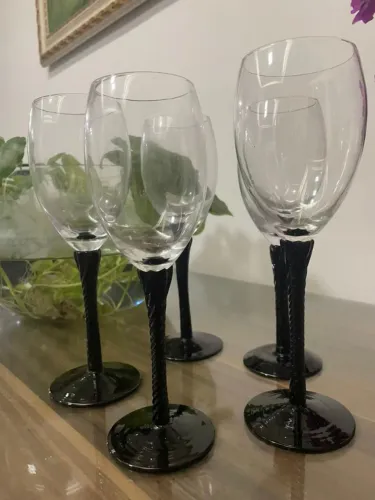 Taças de cristal vintage