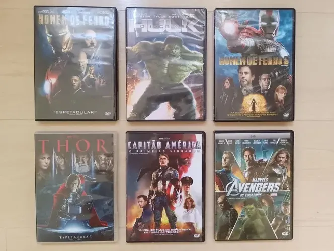 coleção de filmes marvel