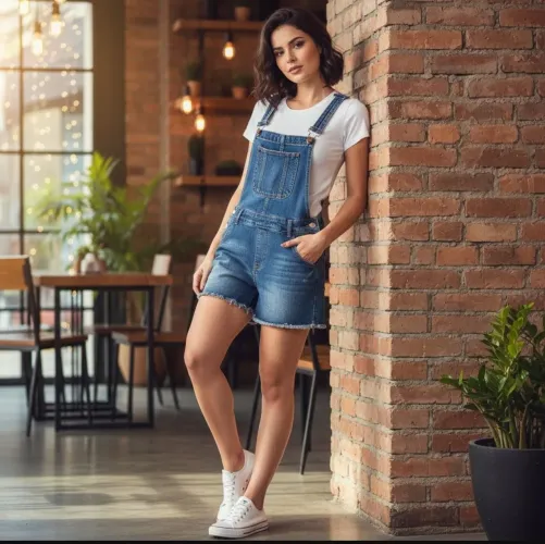 Vendo jardineira jeans 44