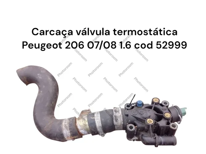 Carcaça Válvula Termostática Peugeot 206 07/08 1.6