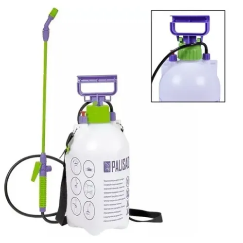PULVERIZADOR MANUAL, 7L, COM BOMBA, MANGUEIRA E ASPERSOR, 1 PC//PALISAD