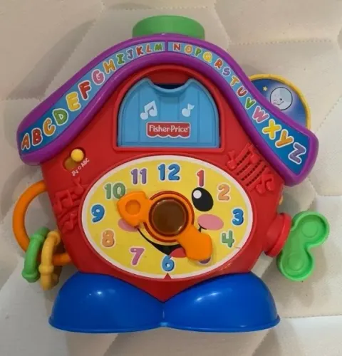 Casinha Relógio Cuco Fisher Price brinquedo didático musical e luminoso
