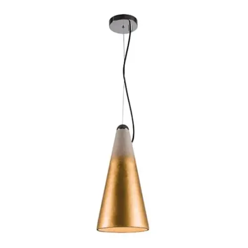 Luminária Pendente Cone Dourado e cone cor concreto nunca usados marca Stella 