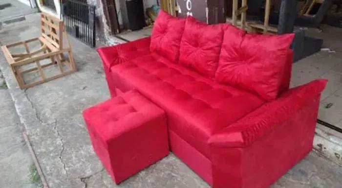 Sofá Vermelho aparti de 550 só sofá de qualidade