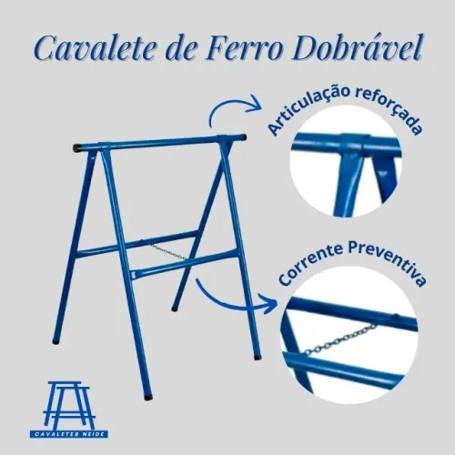Cavaletes de Ferro Dobráveis