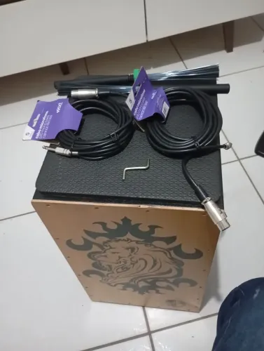 Cajon elétrico percussionline master profissional line