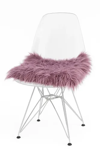 Cadeira Eames Cristal Transparente Eiffel Base Metal Cromado