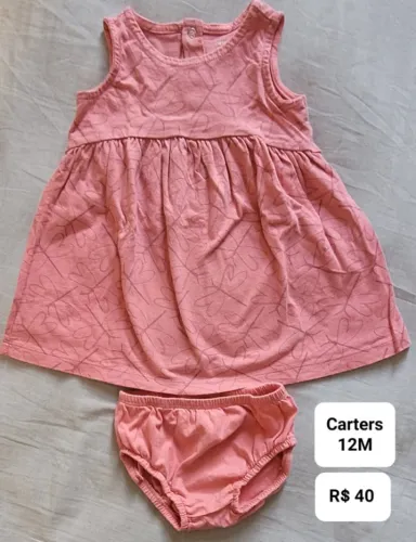 Vestido Carter's rosa 12m