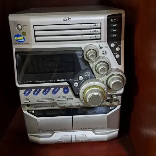 Mini System JVC MX-GT80 - CD Player/Toca Fitas/Radio