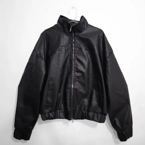 Jaqueta Masculina Couro Ecológico Tamanho P/M Estilo Alternativo Oversized