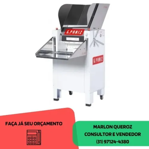 Cilindro de Massas G-Paniz 50cm 2 Motores 220v Trifásica