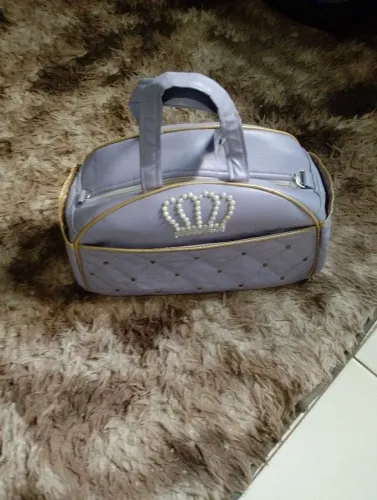 Bolsa de Maternidade Lilás com Coroa