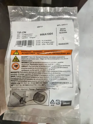 Fecho toque de embutir da Blum