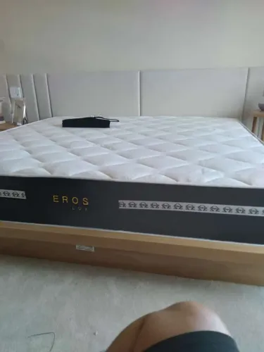 Cama Super King com colchão Eros ortopédico