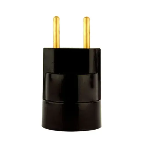 Soquete Com Pino Preto Foxluz 4A/250V Foxlux