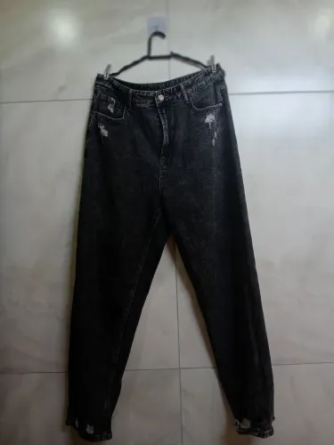 Calça Jeans Preta 40/42 Ac Cartão 