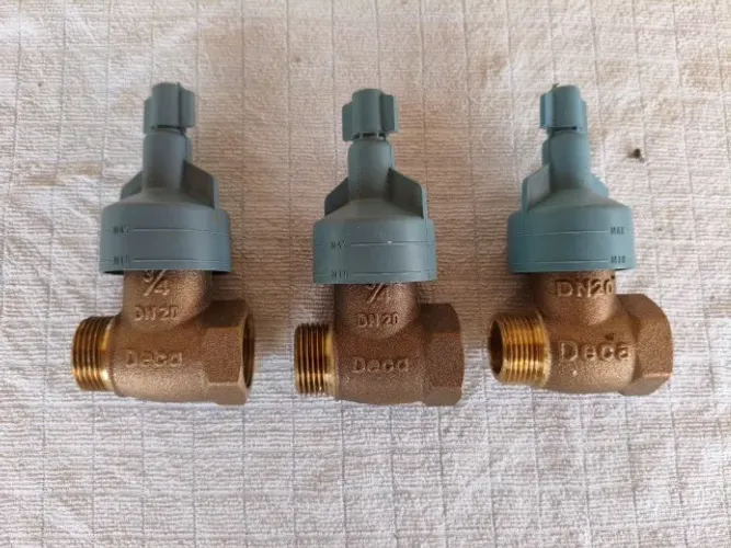 Kit 3 Registros de pressão Deca 3/4" metálicos - novos!