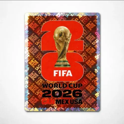 Figurinha FWC 6 - Taça Fifa Fundo Vermelho - Copa 2026