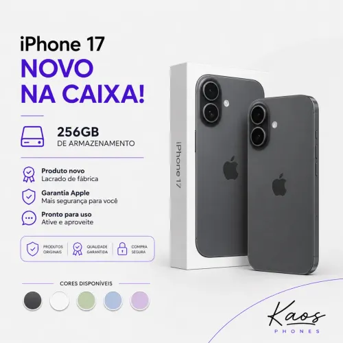 IPHONE 17 256GB LACRADO 1 ANO DE GARANTIA