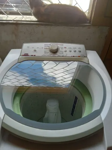 Máquina de lavar roupa funcionando perfeitamente com garantia e frete grátis 